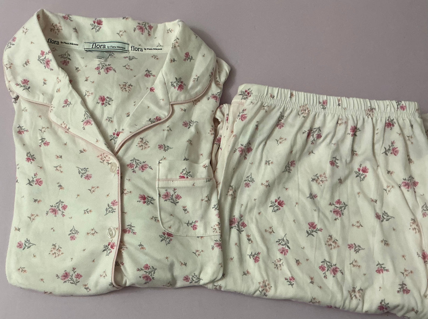 Pijama Floral rosada