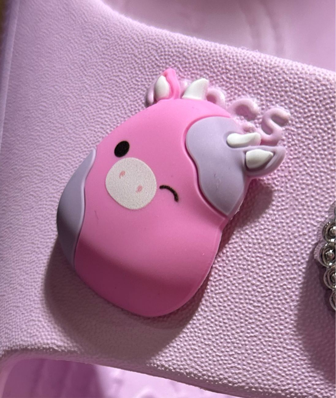 Jibbitz para crocs pink cow Squishmallow