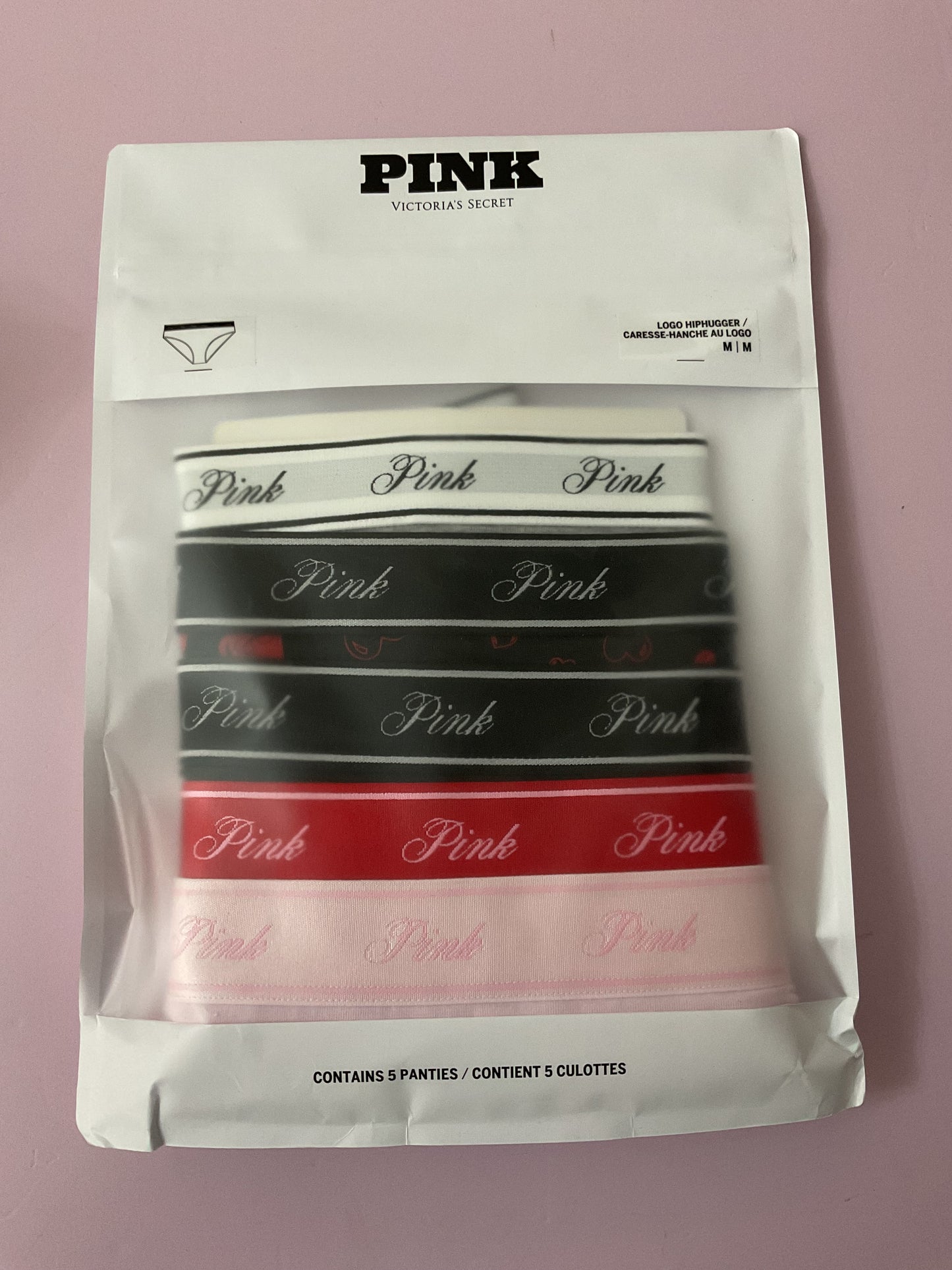 Pantie Pack 5pc PINK