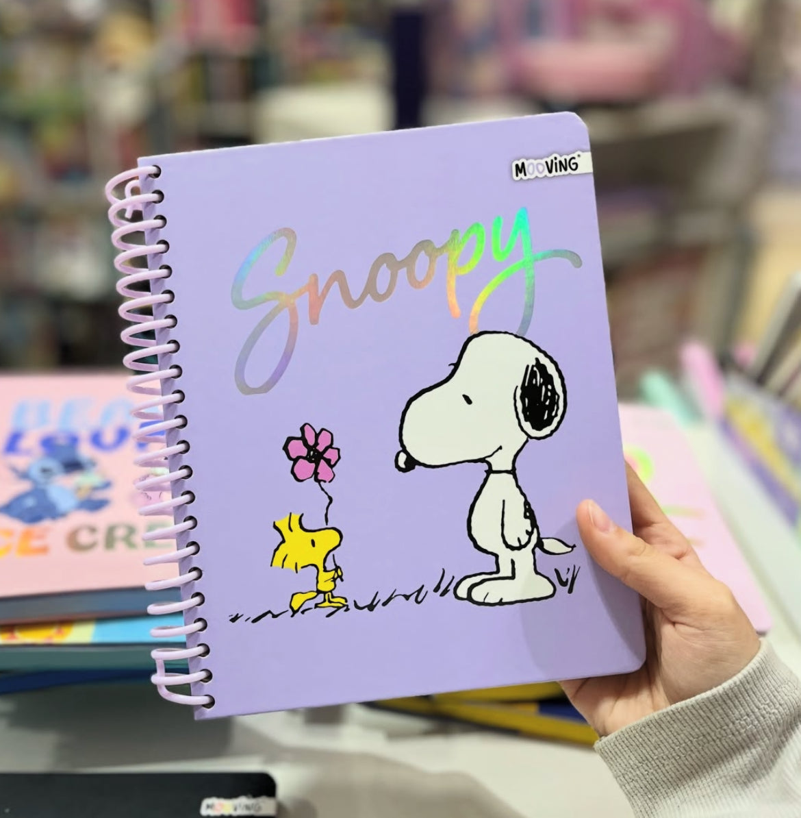 Libreta de Snoopy tamaño 1/2 Oficio