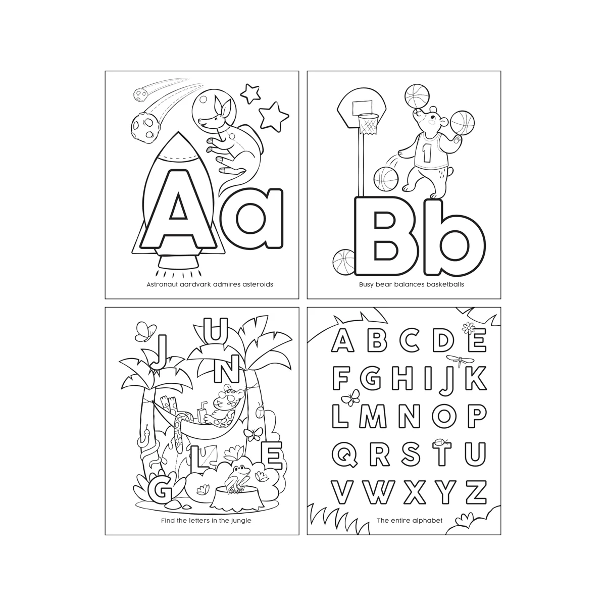 My First ABC🩵 libro de colorear