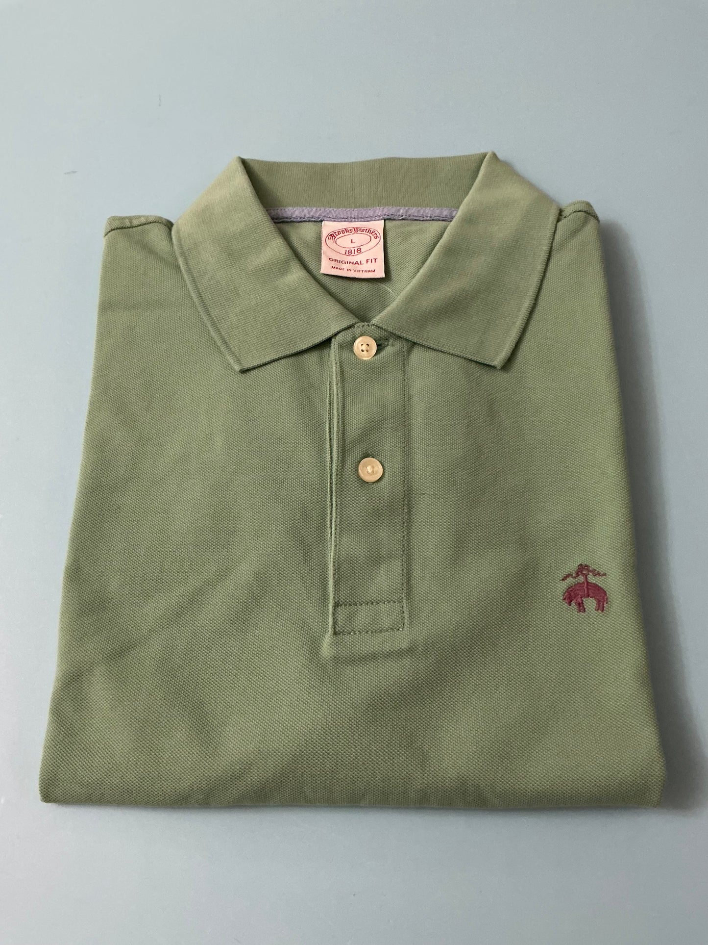 Camisa tipo Polo Brooks Brothers verde claro