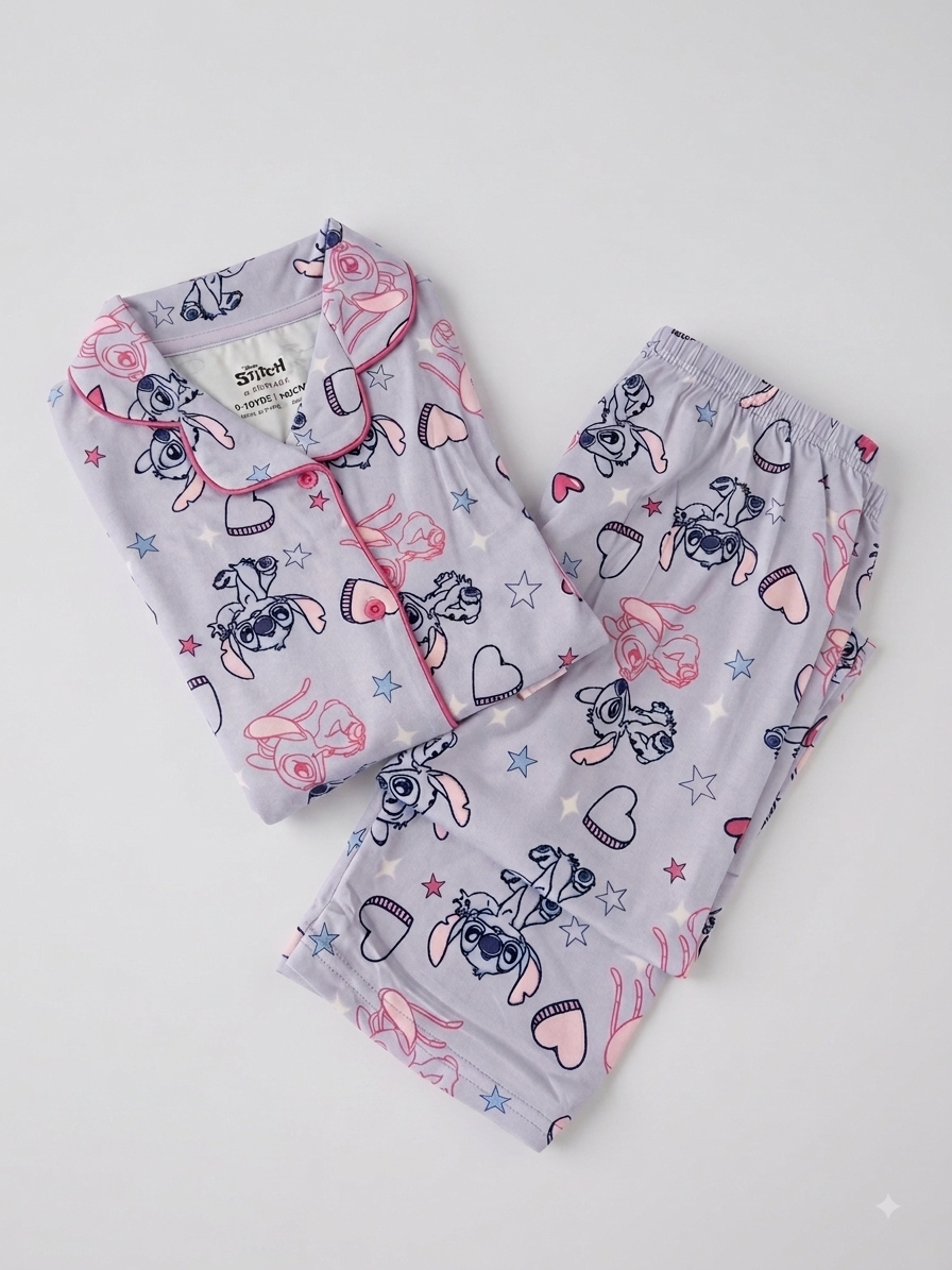 Pijama de Stitch Morada
