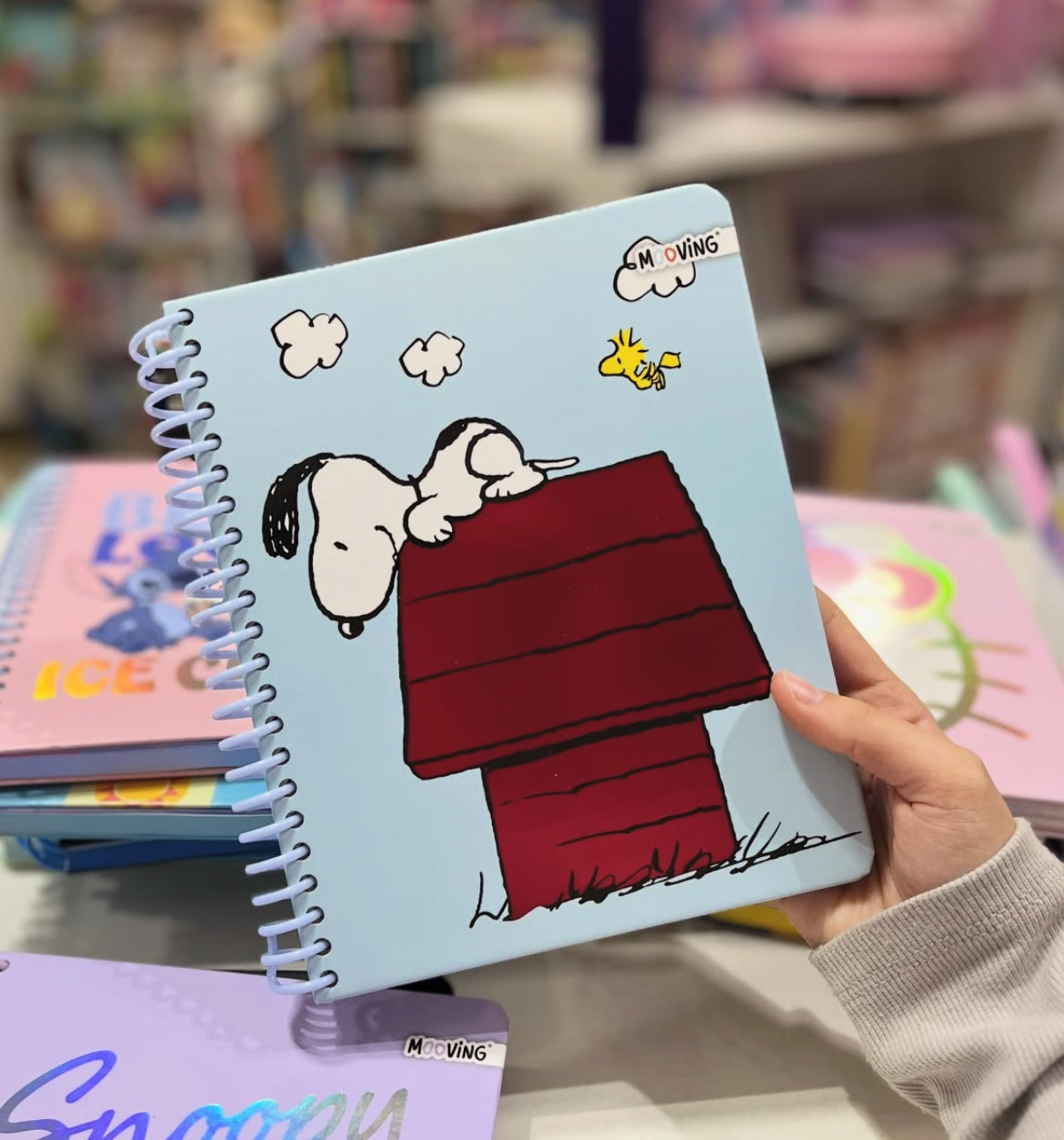 Libreta Snoopy tamaño 1/2 Oficio
