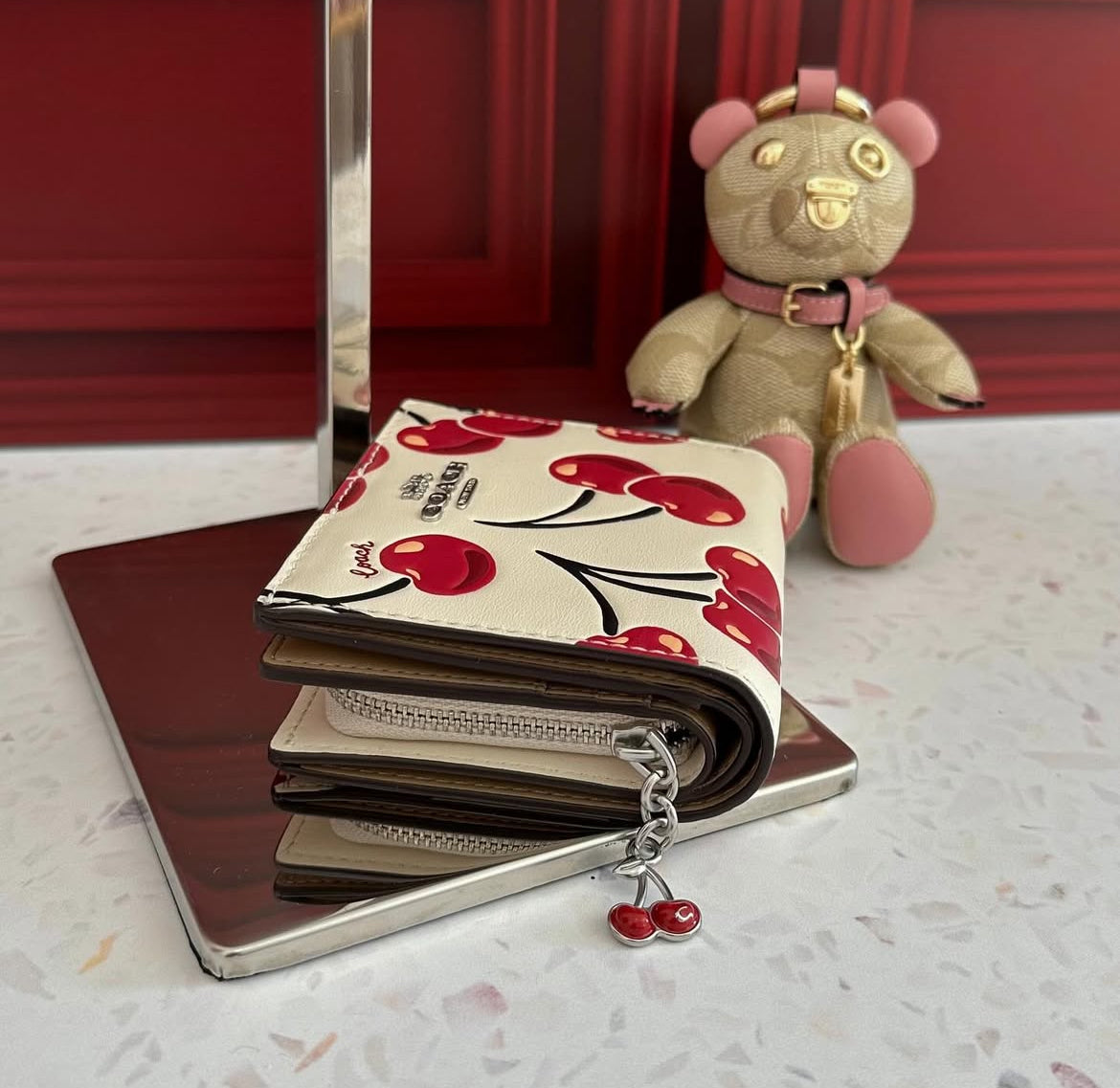 Coach Cherry Bifold Wallet🍒