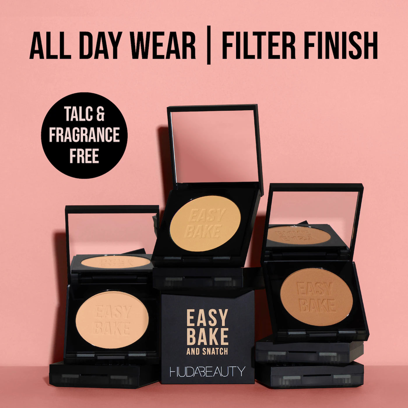 HUDA BEAUTY
Easy Bake and Snatch Pressed Talc-Free Brightening and Setting Powder