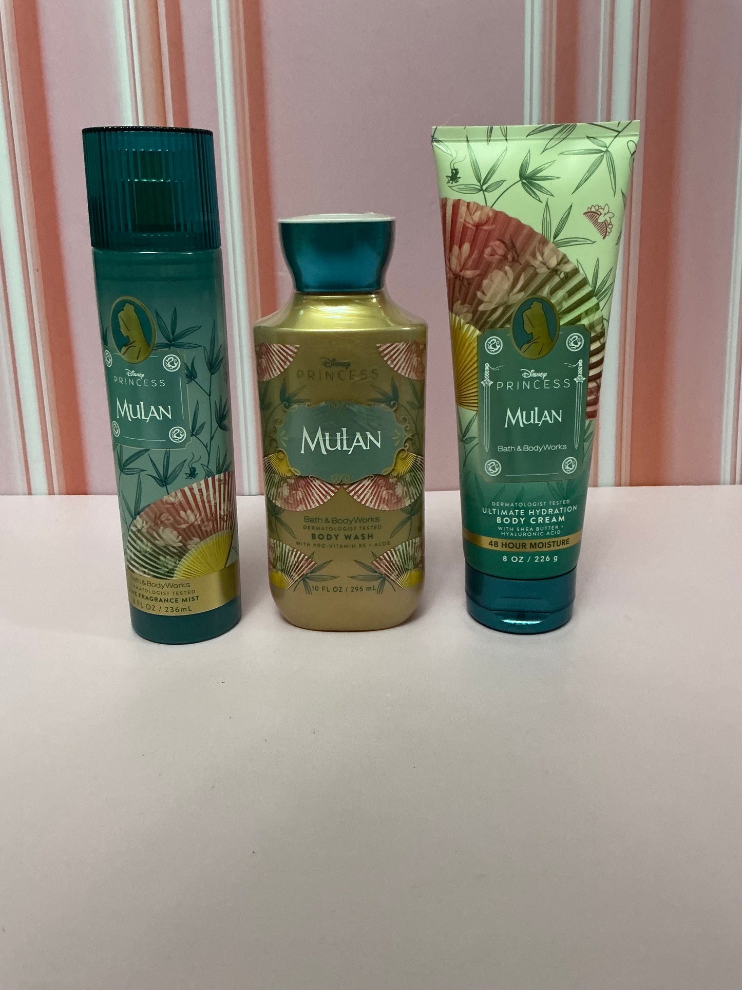 Set de 3 piezas, Mulan