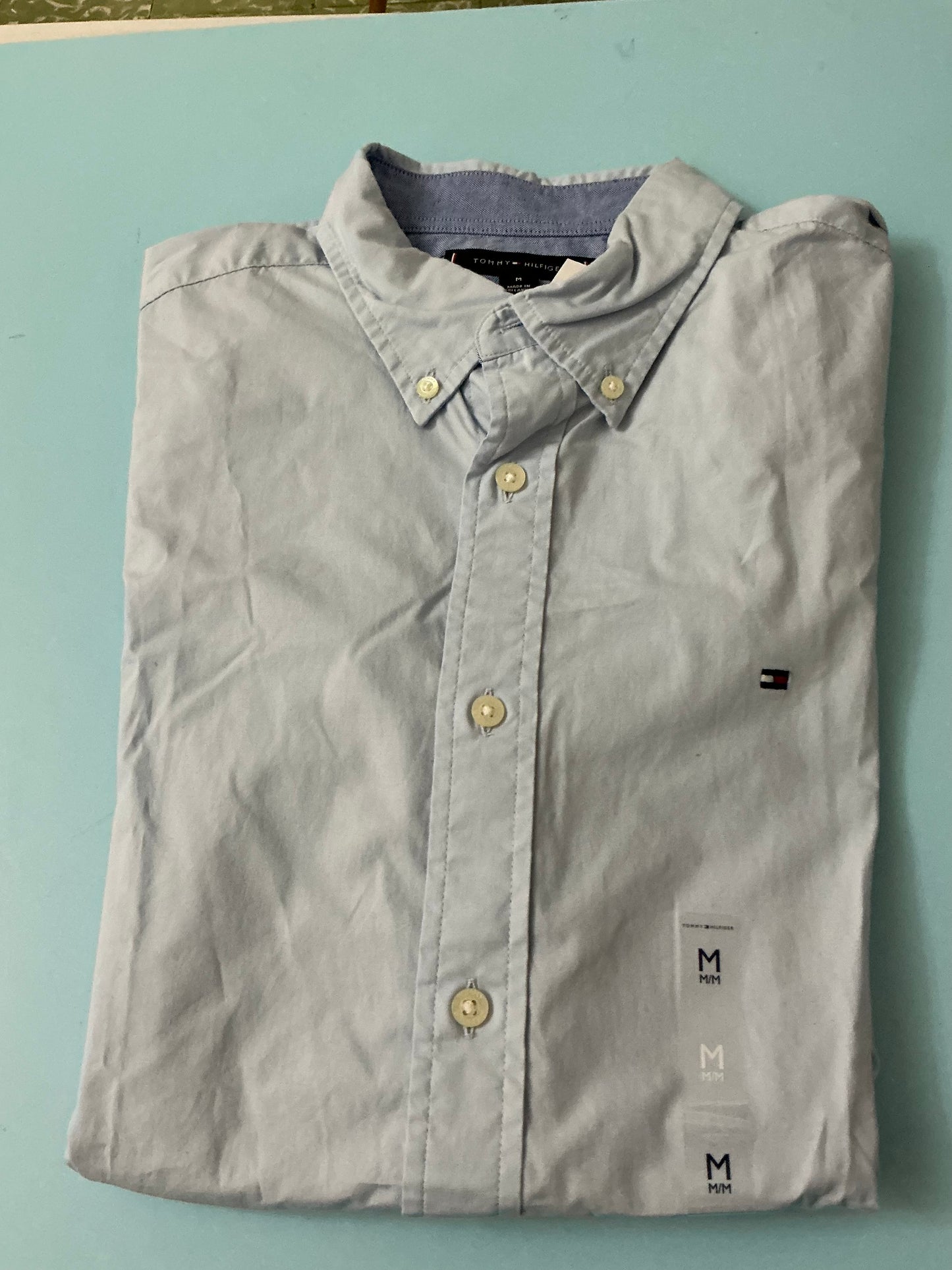 Camisa manga corta Tommy Hilfiger azul