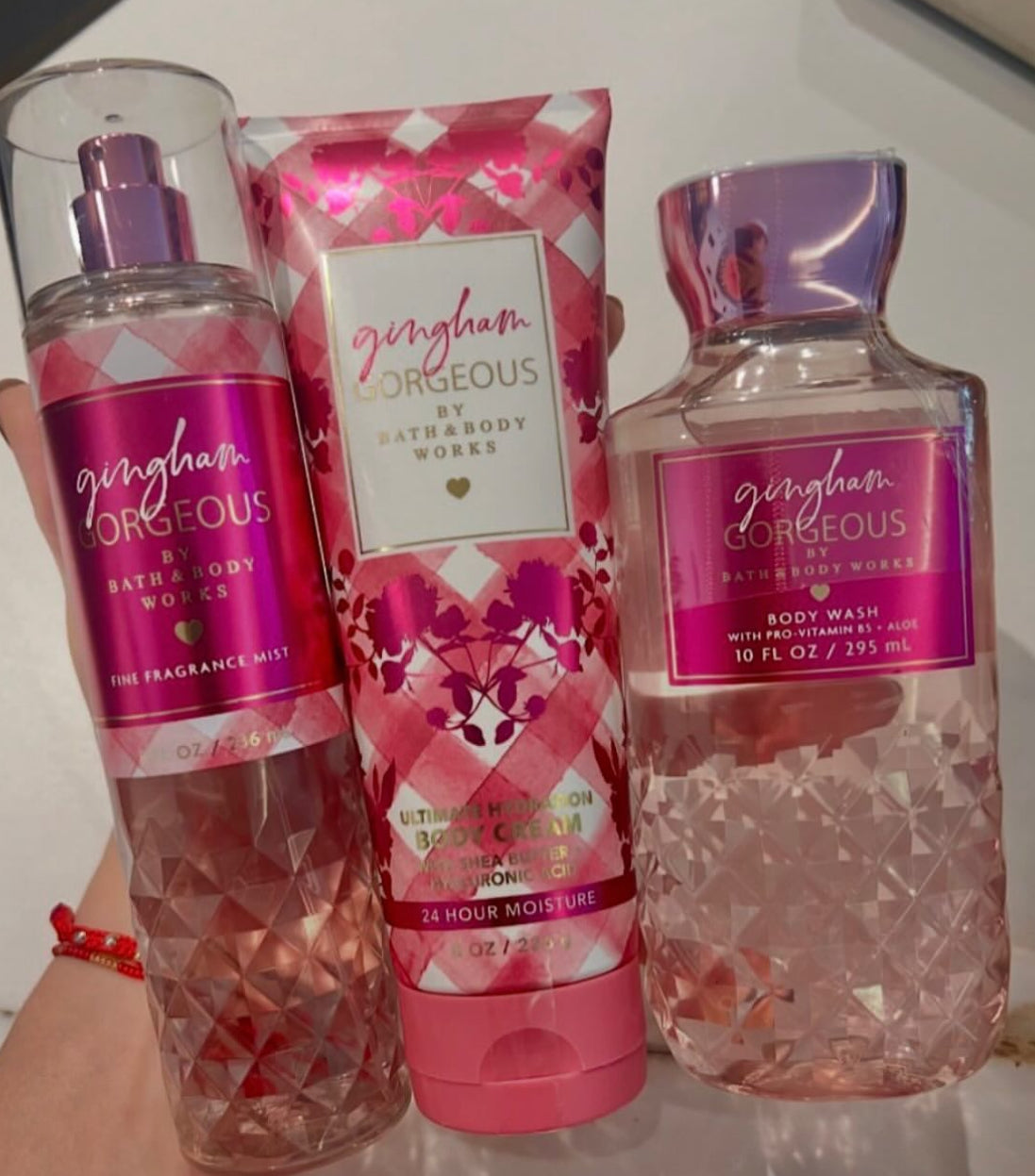 Set Bath and Body Works Gingham Gorgeous 3 pcs