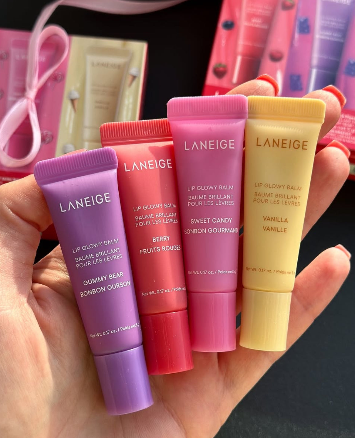 Laneige 💋 Mini Lip Glowy Balm Set