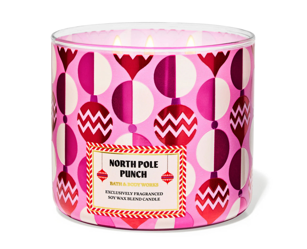 Bath and body works north pole punch vela 3 mechas