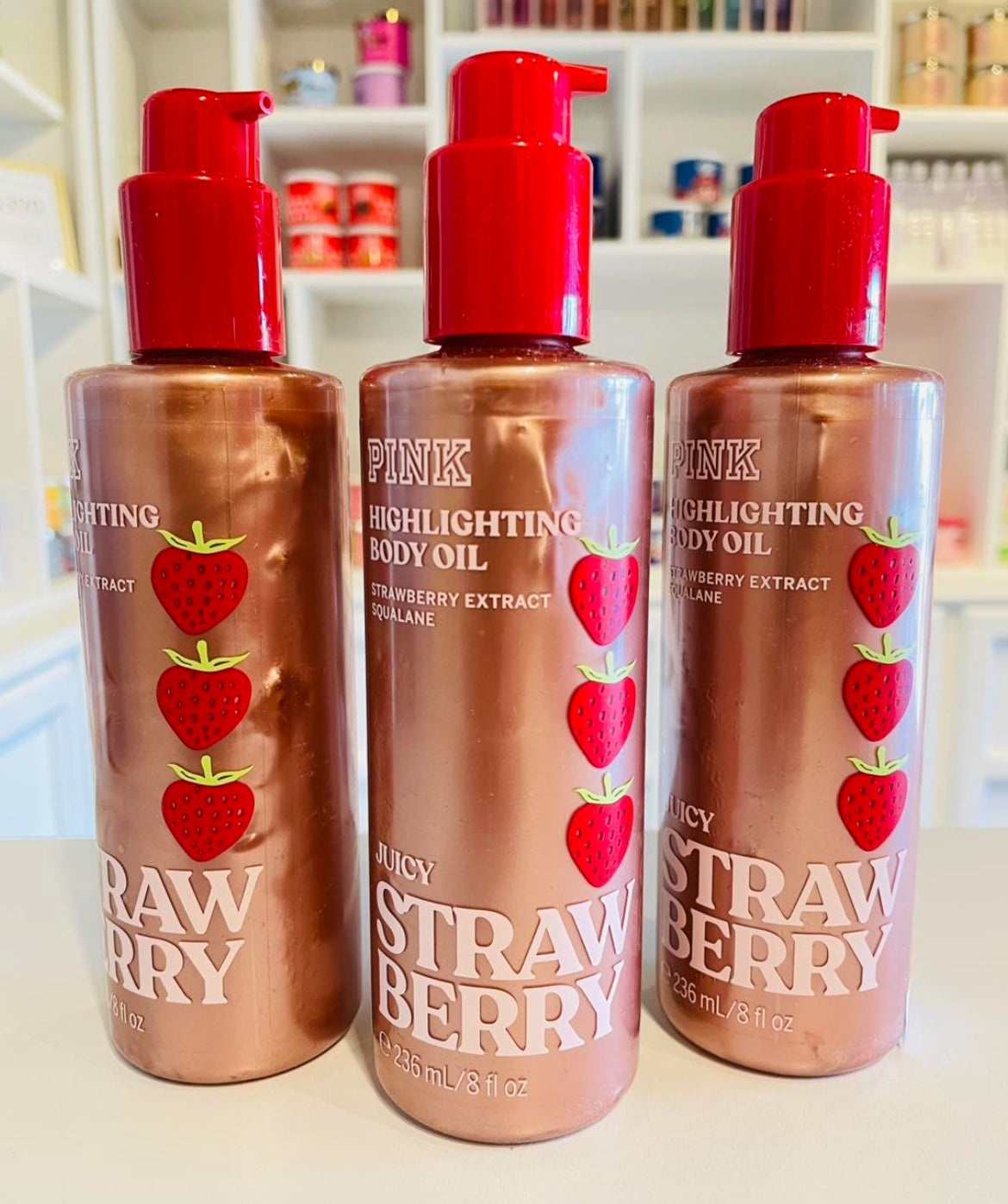 Pink Aceite Corporal 🍓 Body Oil