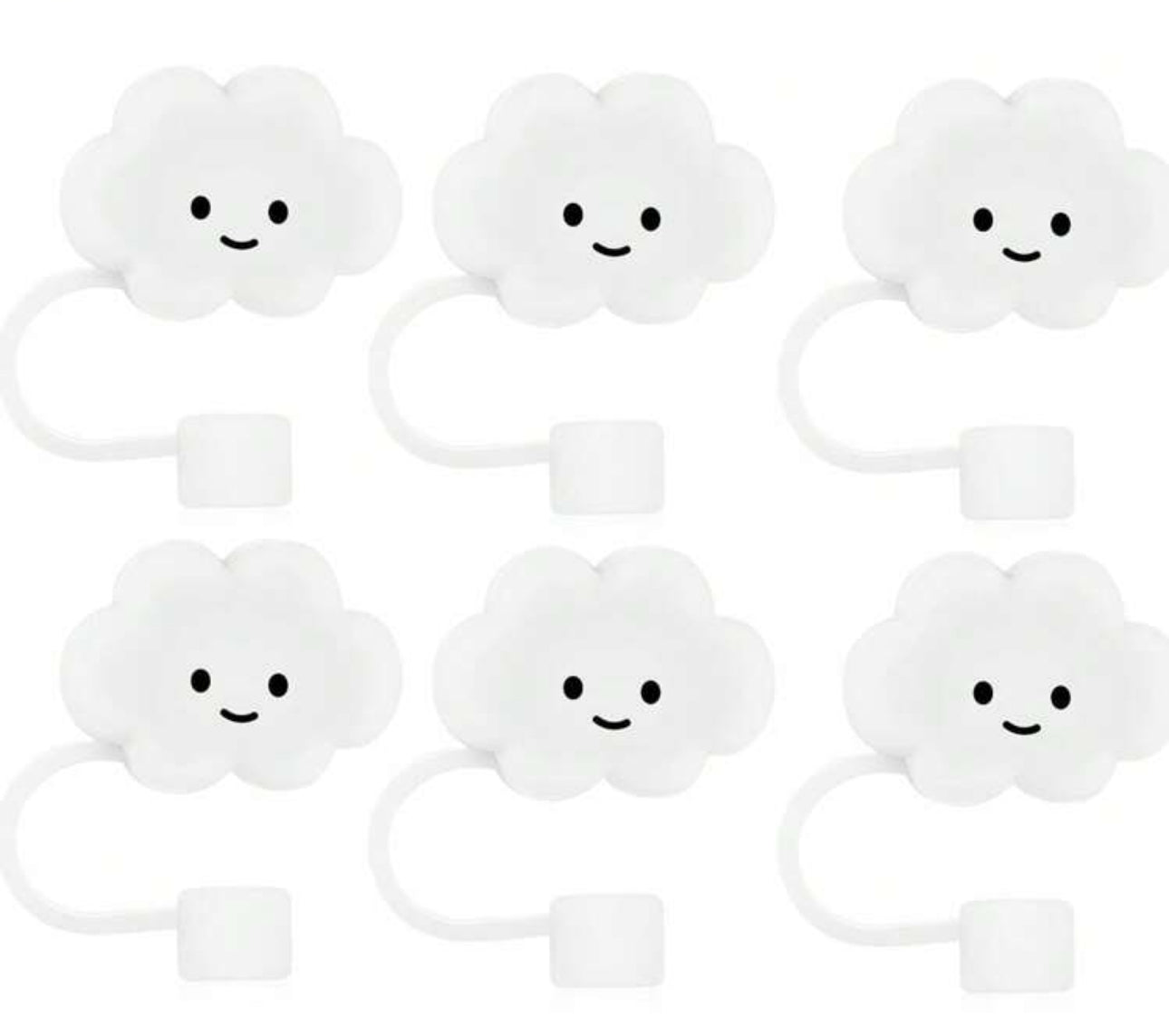 Protector de pajilla para Stanley nube blanca