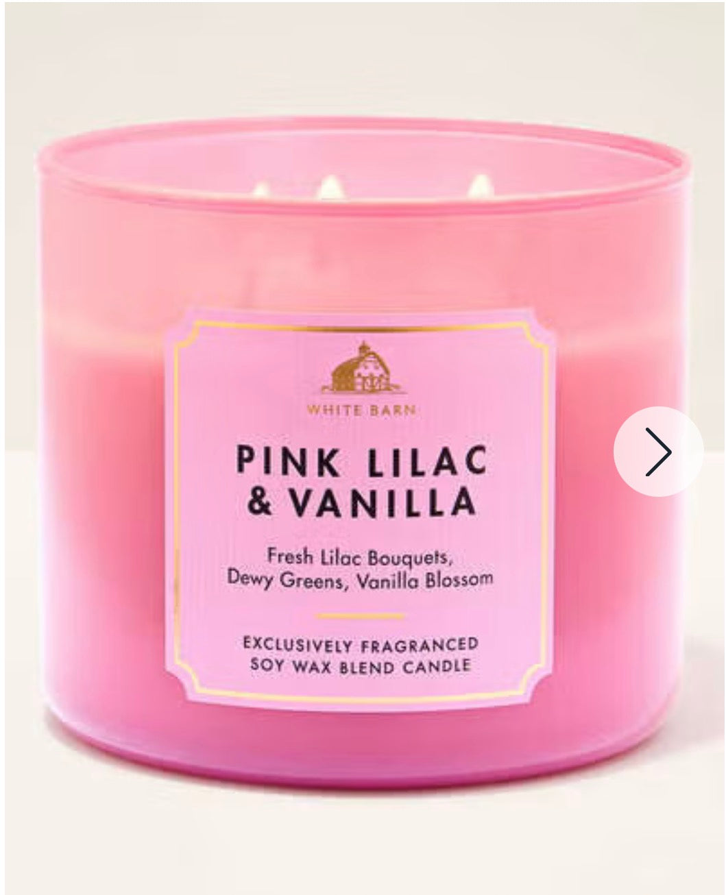 Vela de 3 Mechas Pink Lilac & Vanilla