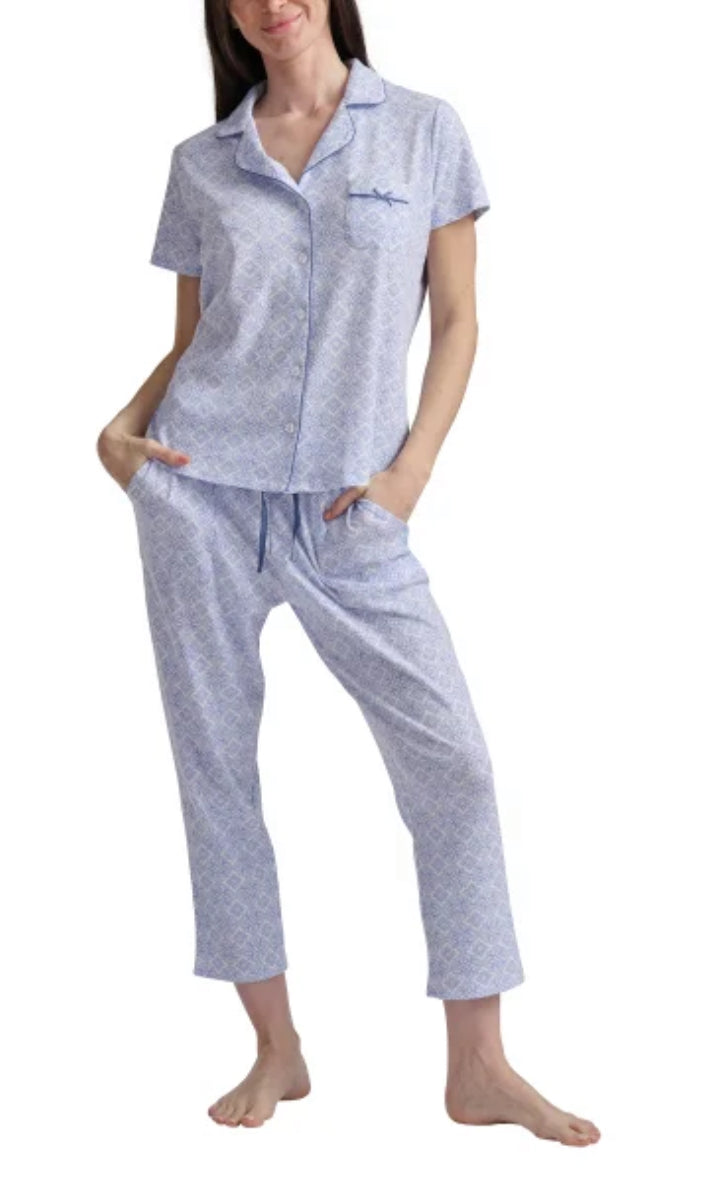 Pijama Celeste y Azul