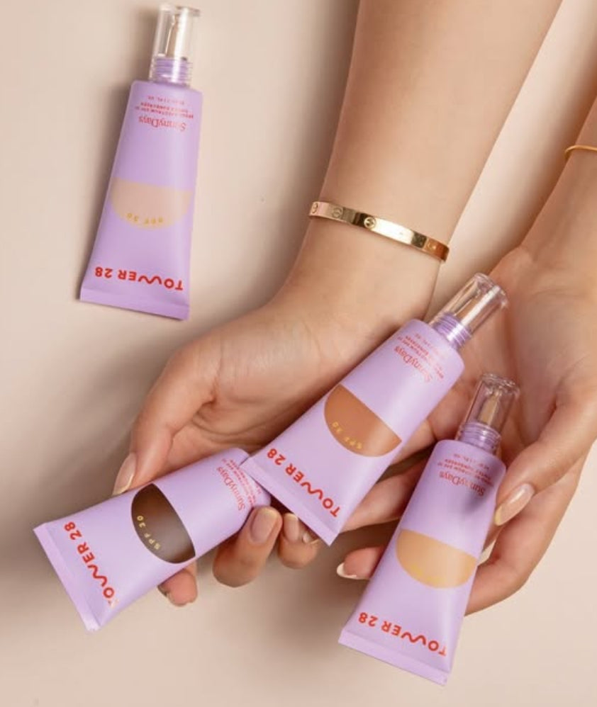 Tower 28 Beauty 💗🌸
SunnyDays SPF 30 Tinted Sunscreen Foundation
