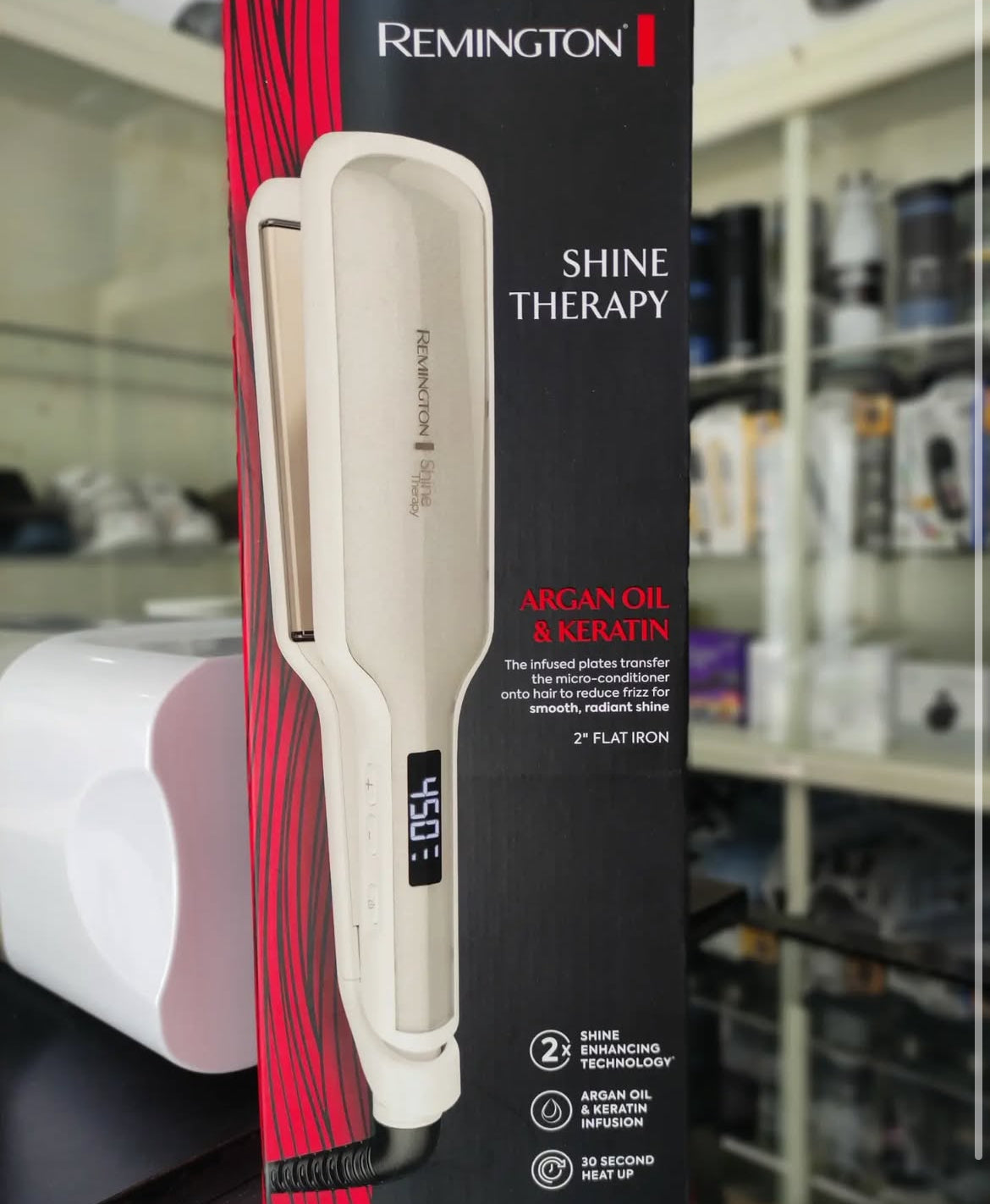 Remington Shine Therapy Argan Oil & Keratin 2” Flat Iron