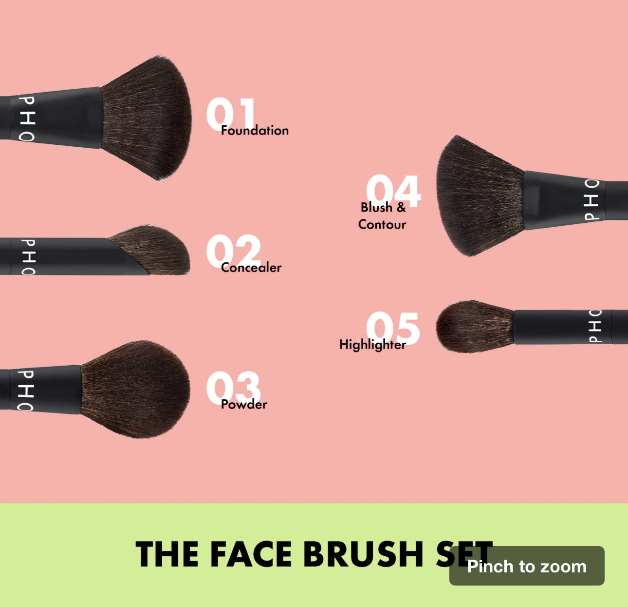 Sephora The Face Brush Set