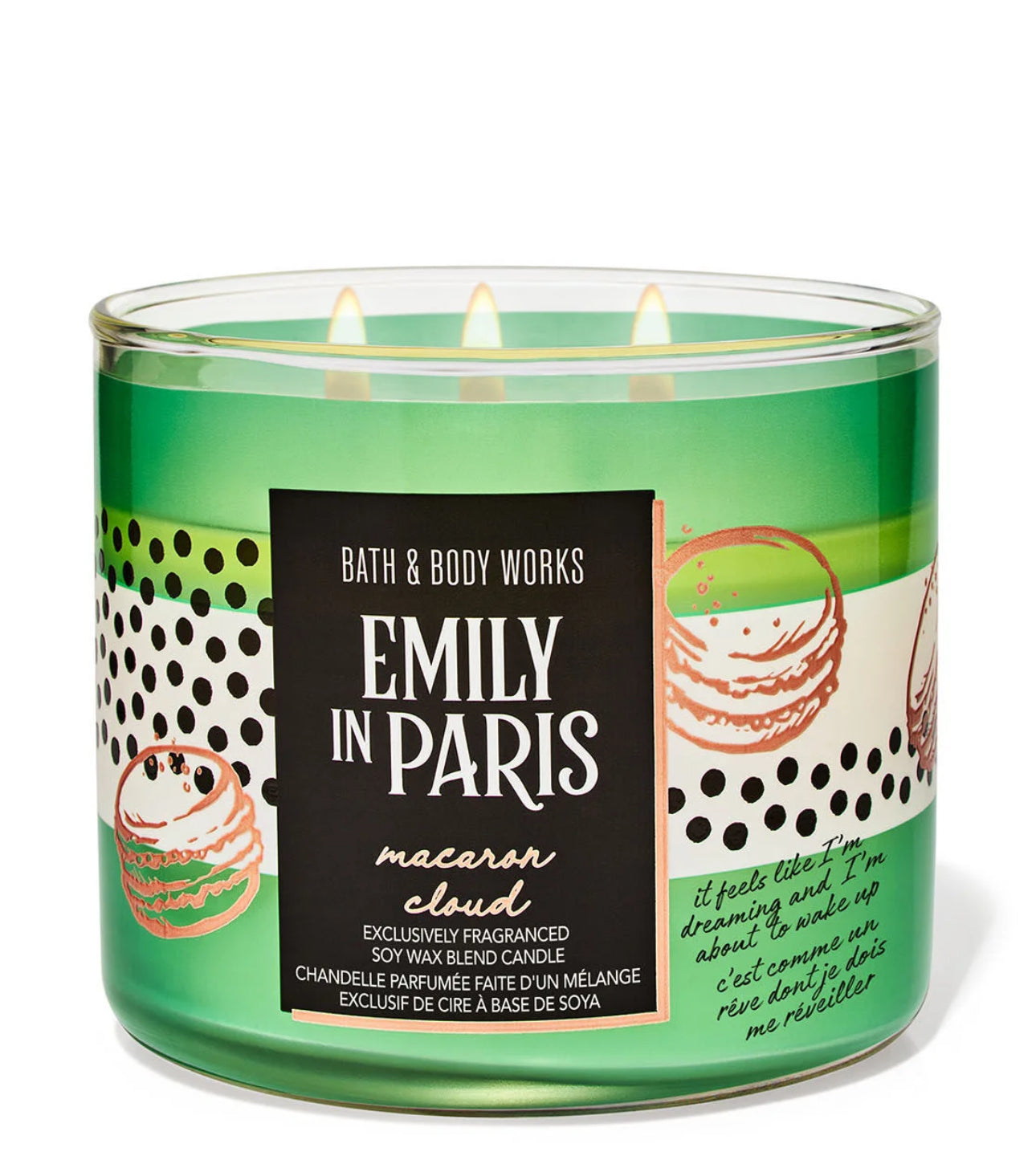 Vela de 3 Mechas Emily In Paris Macaron Cloud