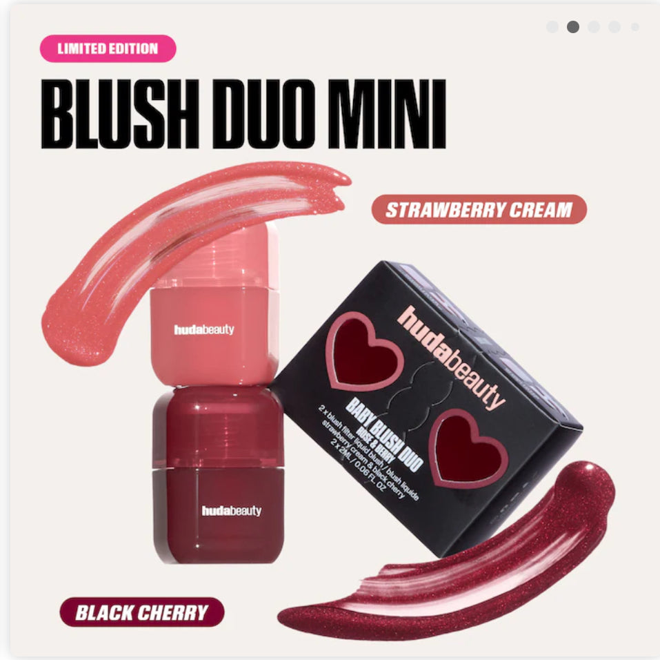 Huda Beauty Mini Baby Blush Duo Set