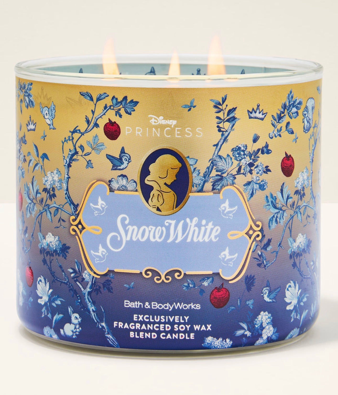 Vela de 3 Mechas Princesas Snow White