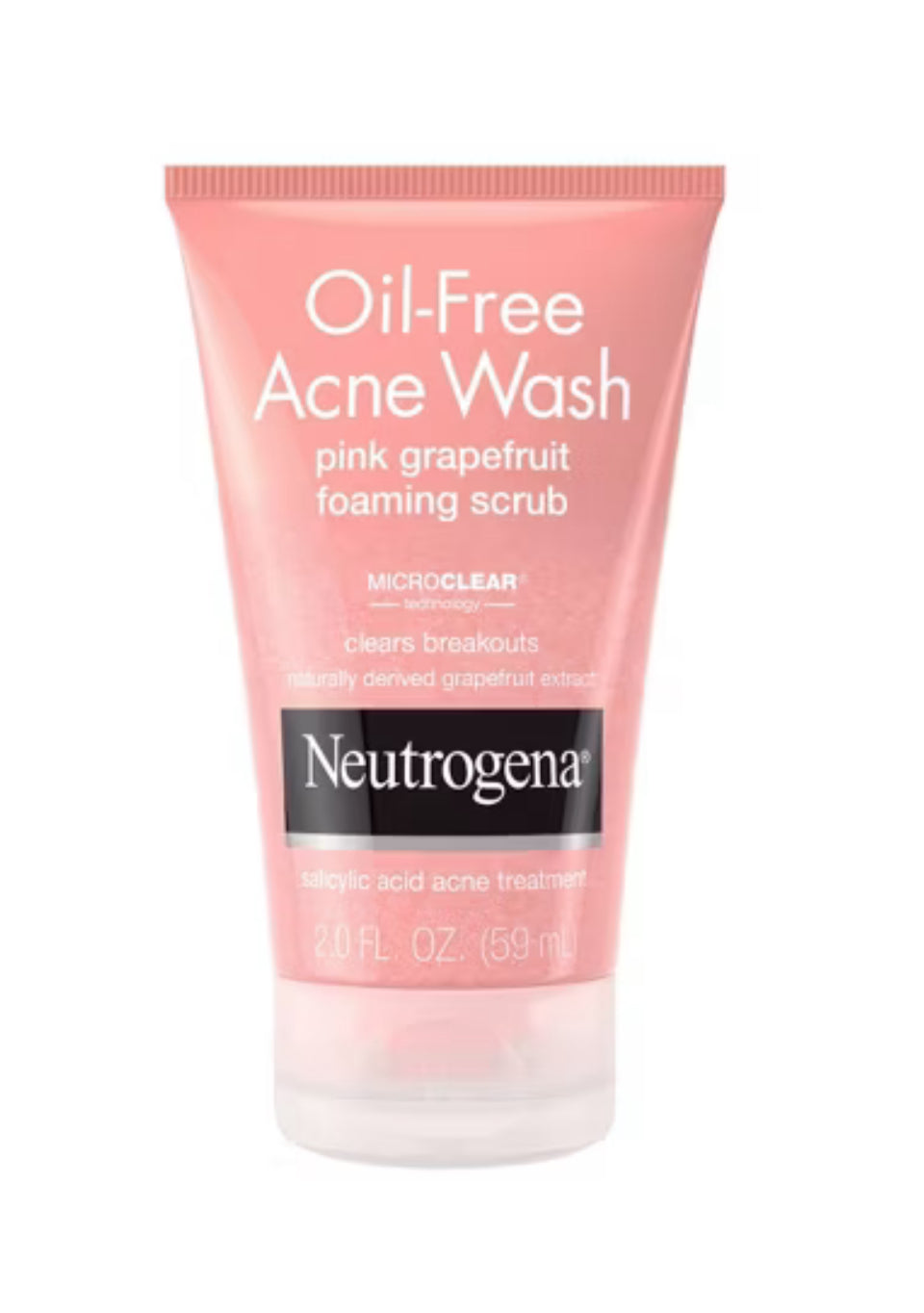 Neutrogena Oil Free Pink Grapefruit Acne Face Wash with Vitamin C 2 Onz