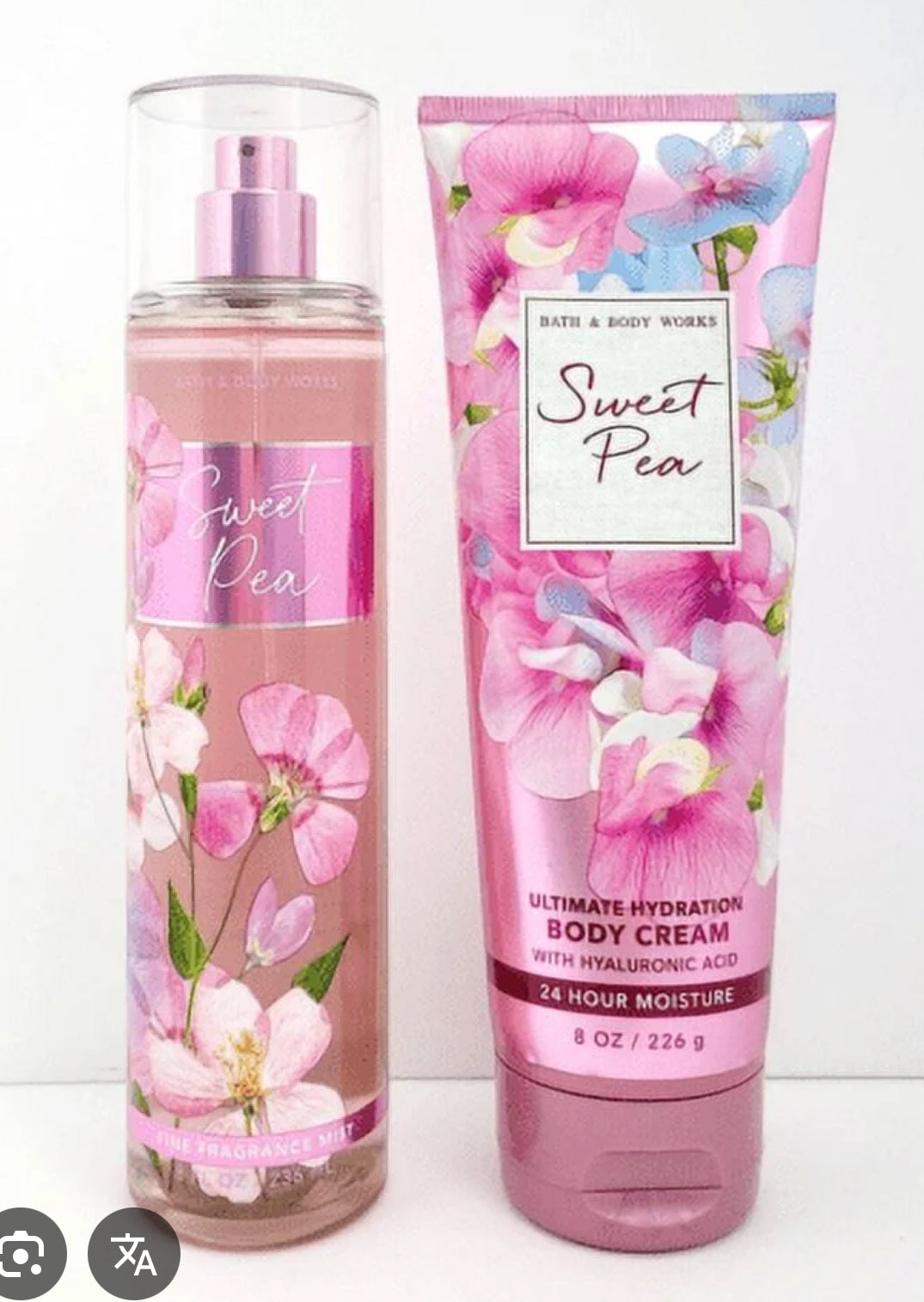 Set Bath and Body Works Sweet Pea