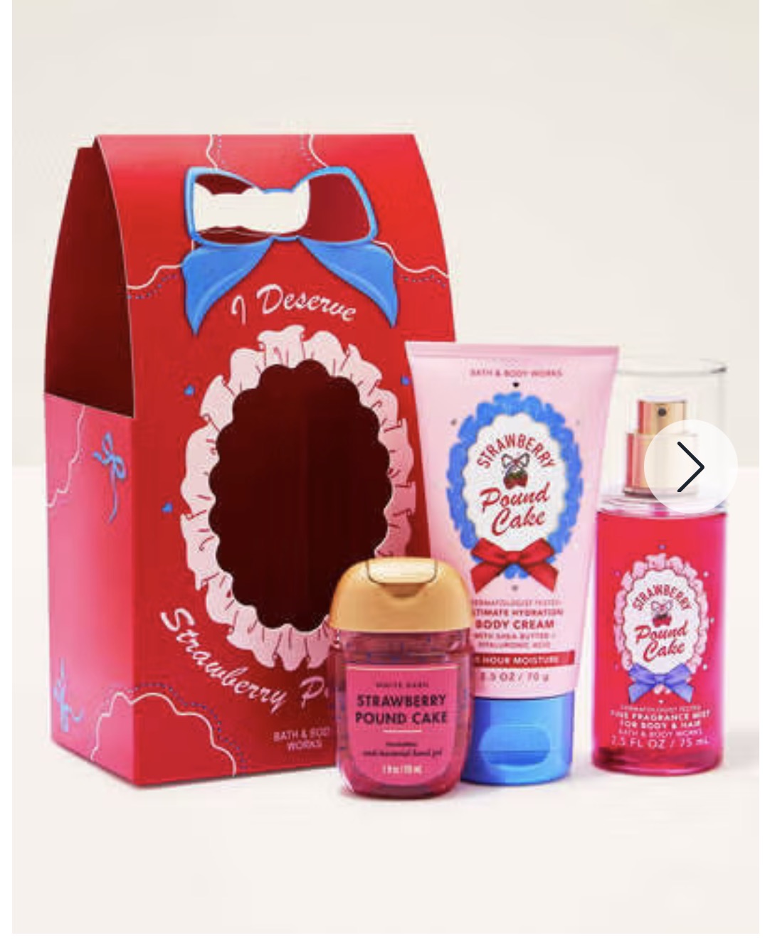 Mini set strawberry Pound Cake