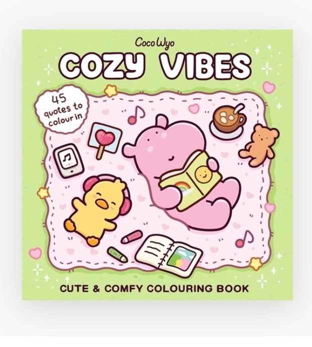 Cozy Vibes Cute & Comfy Coloring Book