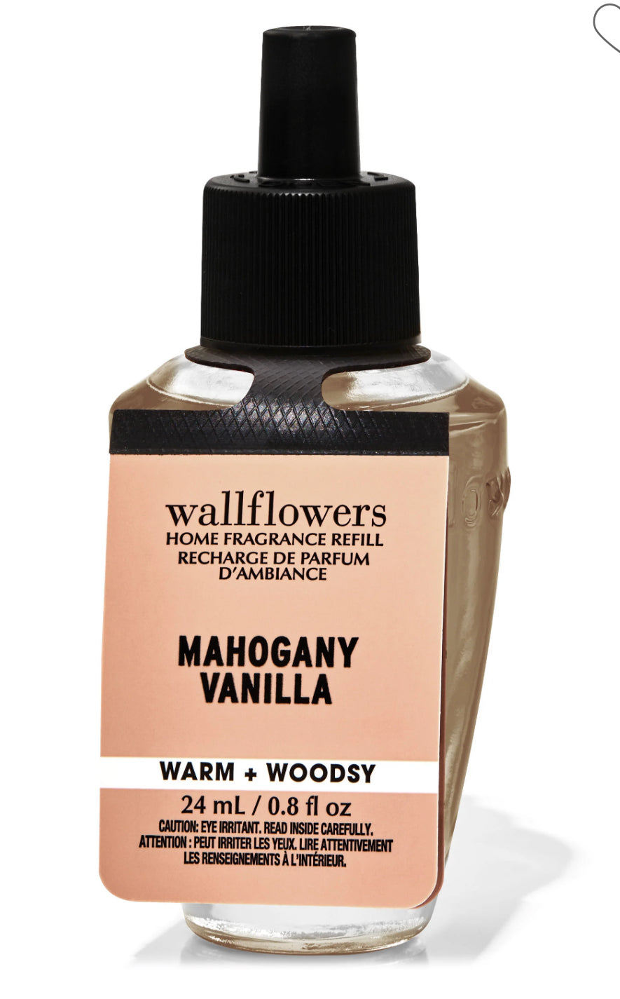 Refil de aroma de pared mahogany vainilla