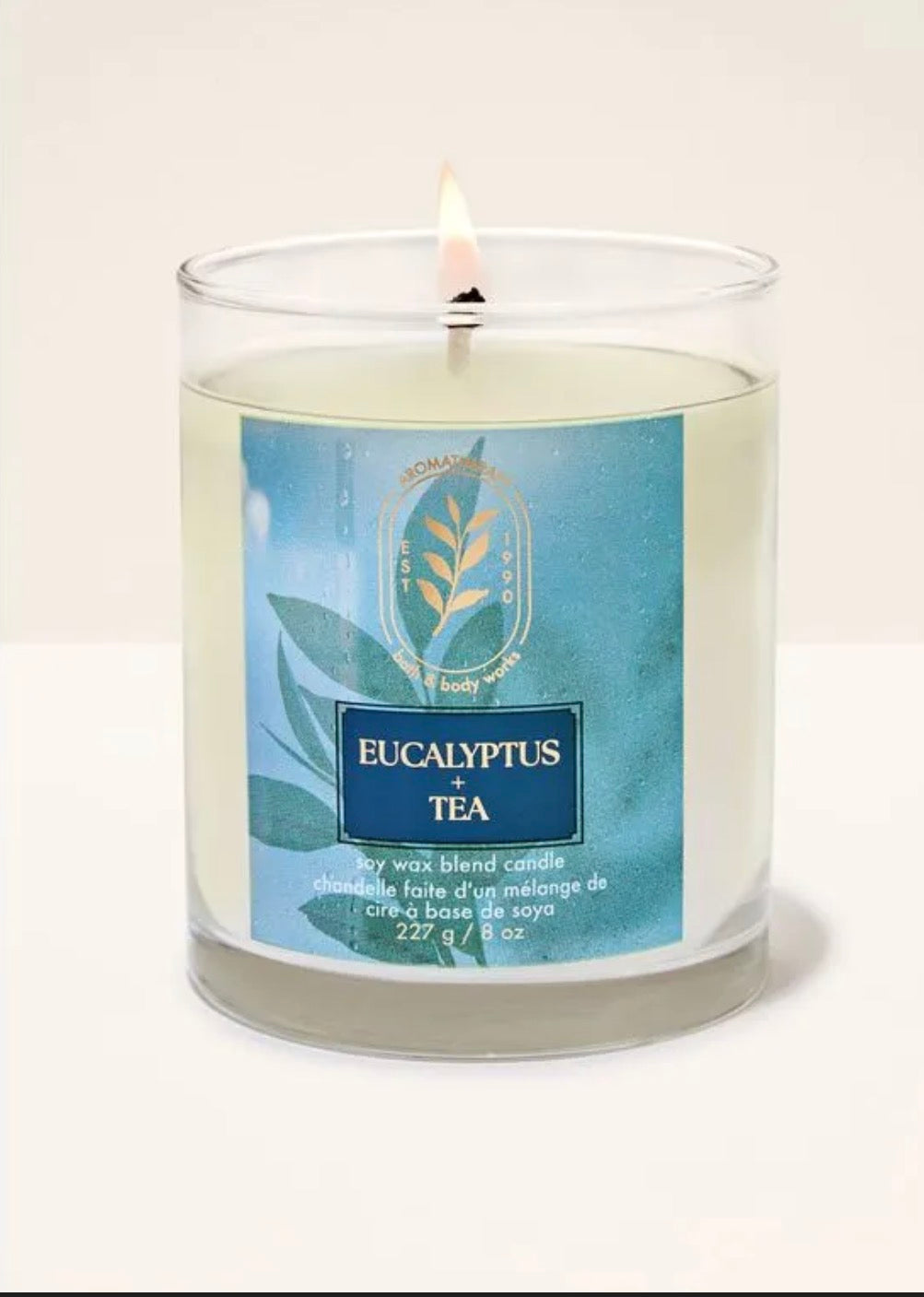 Vela de 1 Mecha Eucalyptus + Tea