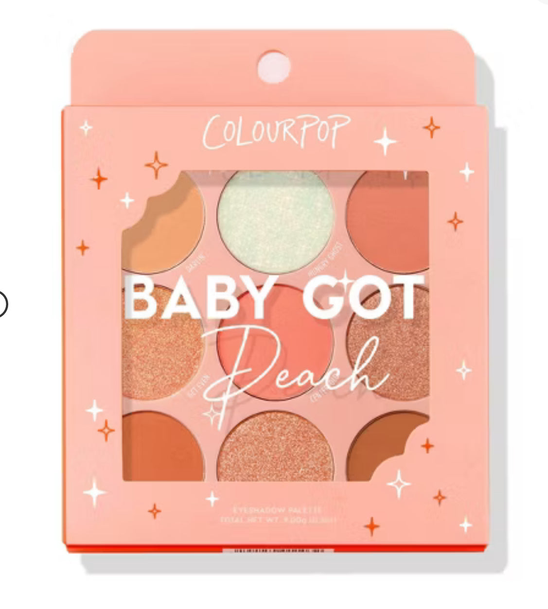 ColourPop 9-Pan Eyeshadow Makeup Palette Baby Got Peach