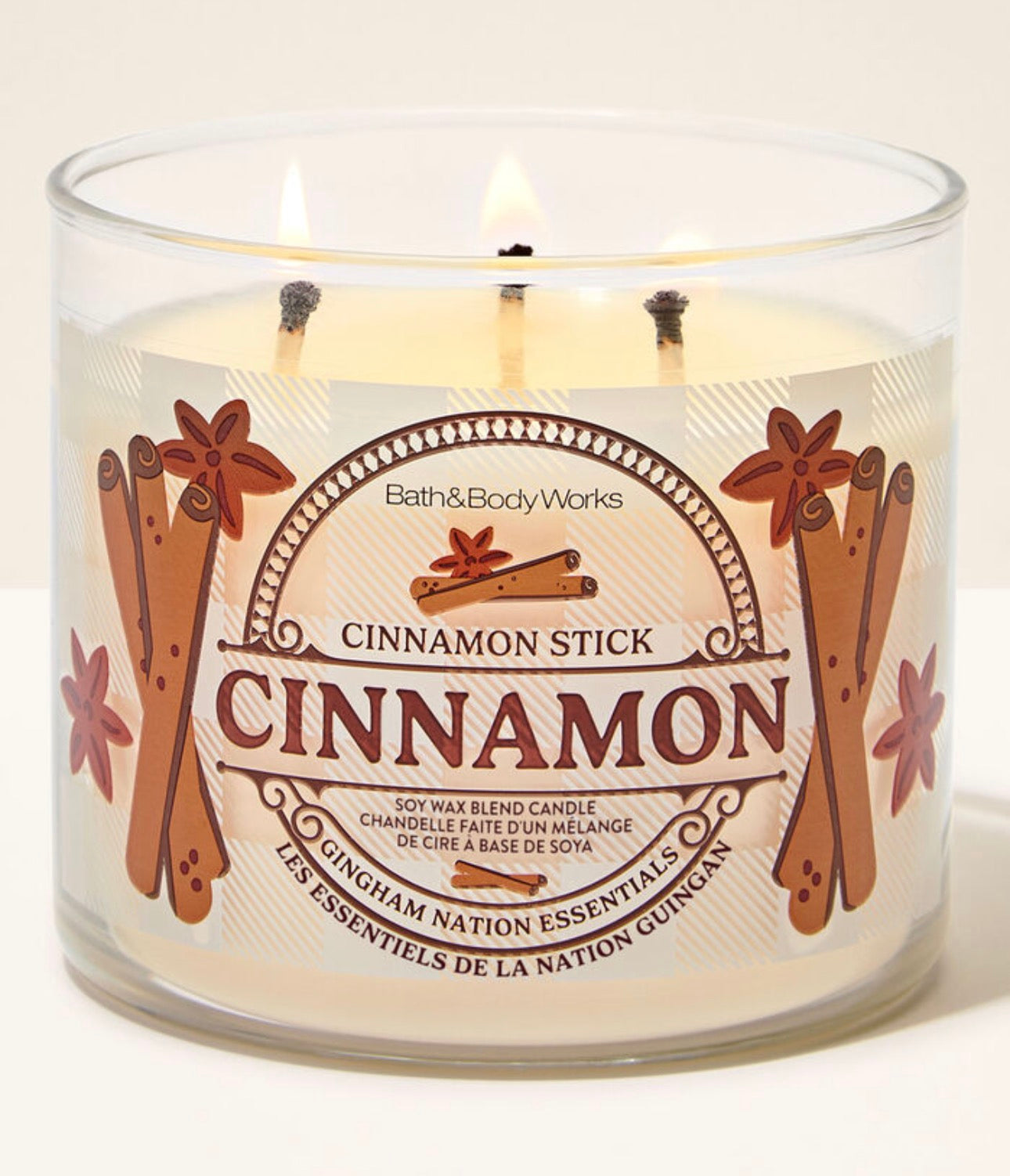 Vela de 3 Mechas Cinnamon