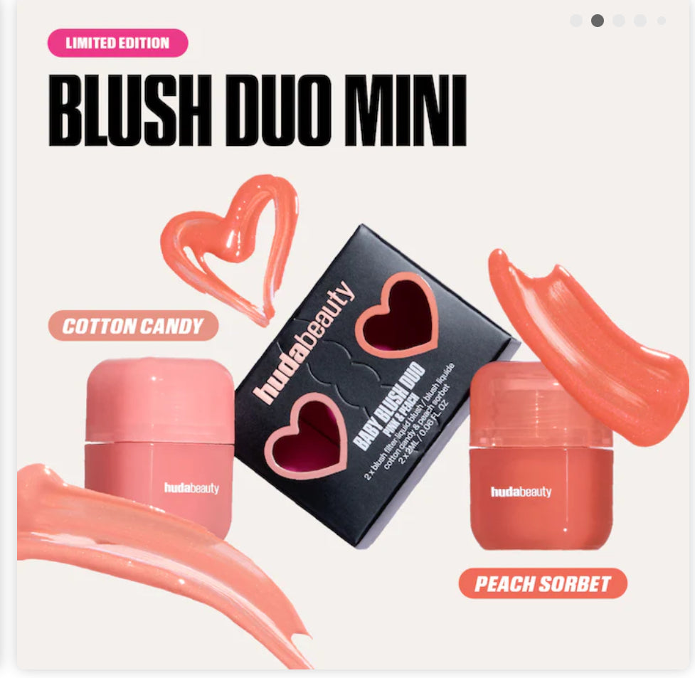 Huda Beauty Mini Baby Blush Duo Set