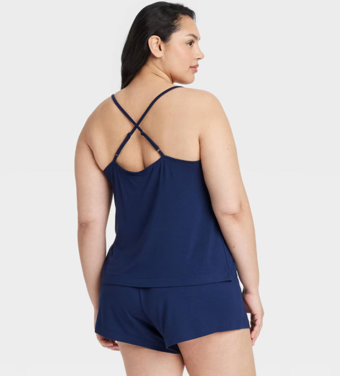 Pijama de Tirantes Short Azul Marino