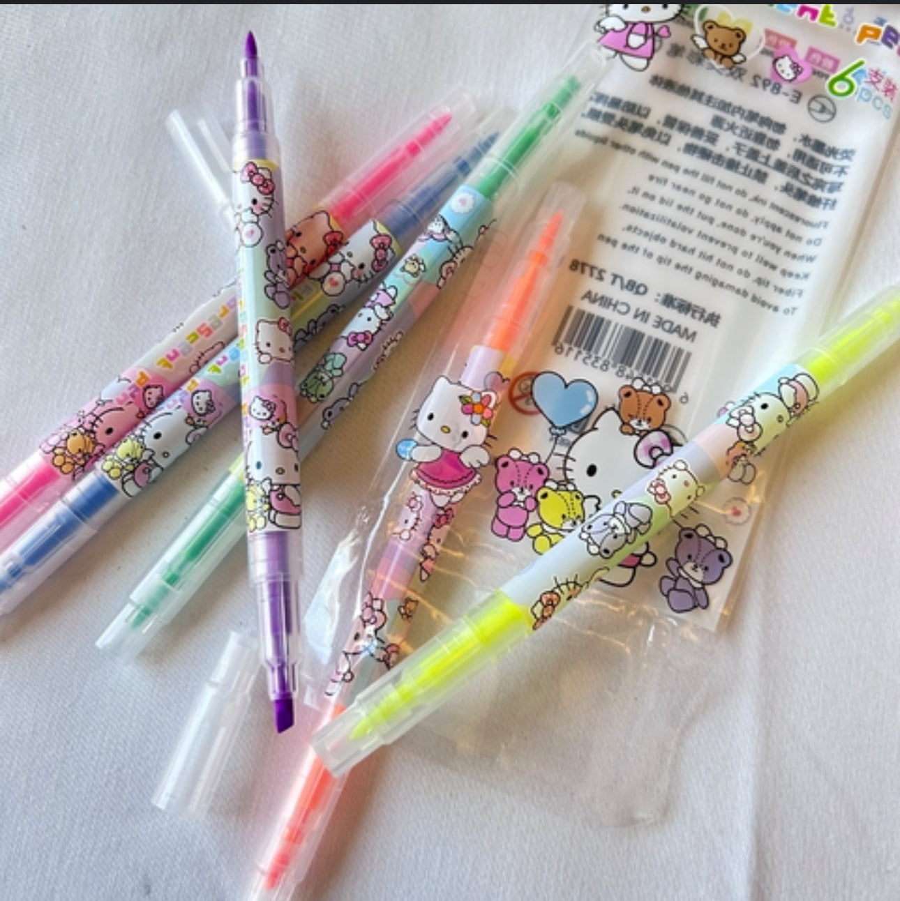 Resaltadores Hello Kitty