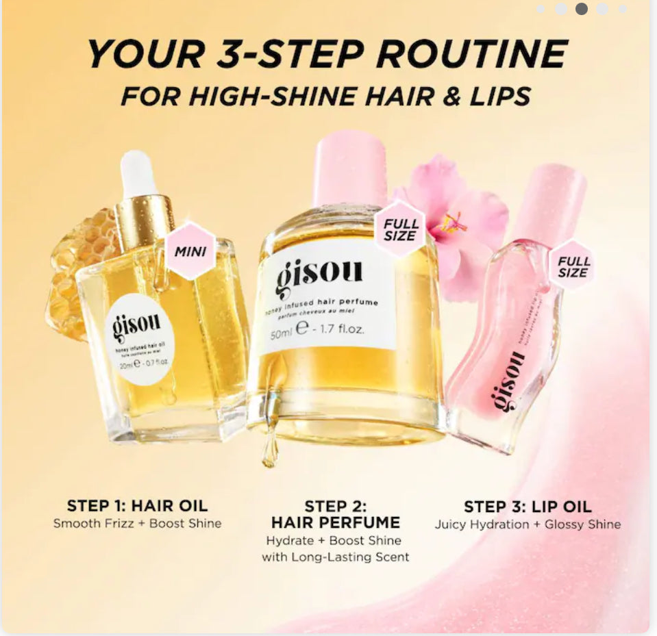 Gisou Honey Gloss Hydration Trio Set