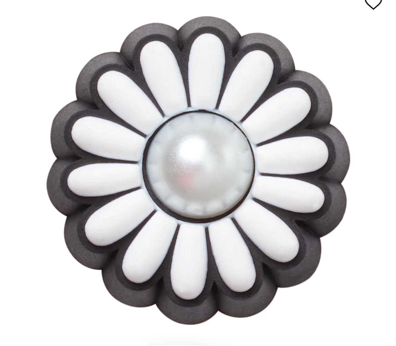 Jibbitz para crocs flor blanca