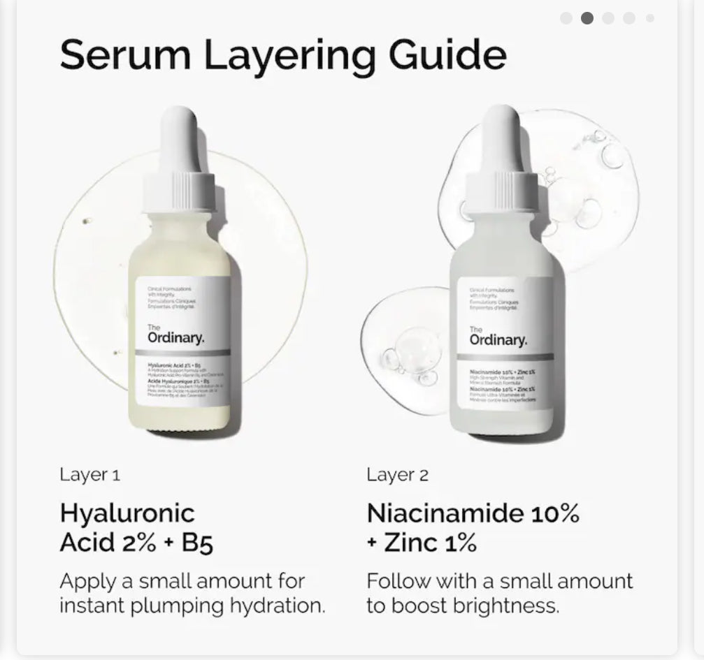 The Ordinary The Skin Support Set with Niacinamide + Hyaluronic Acid