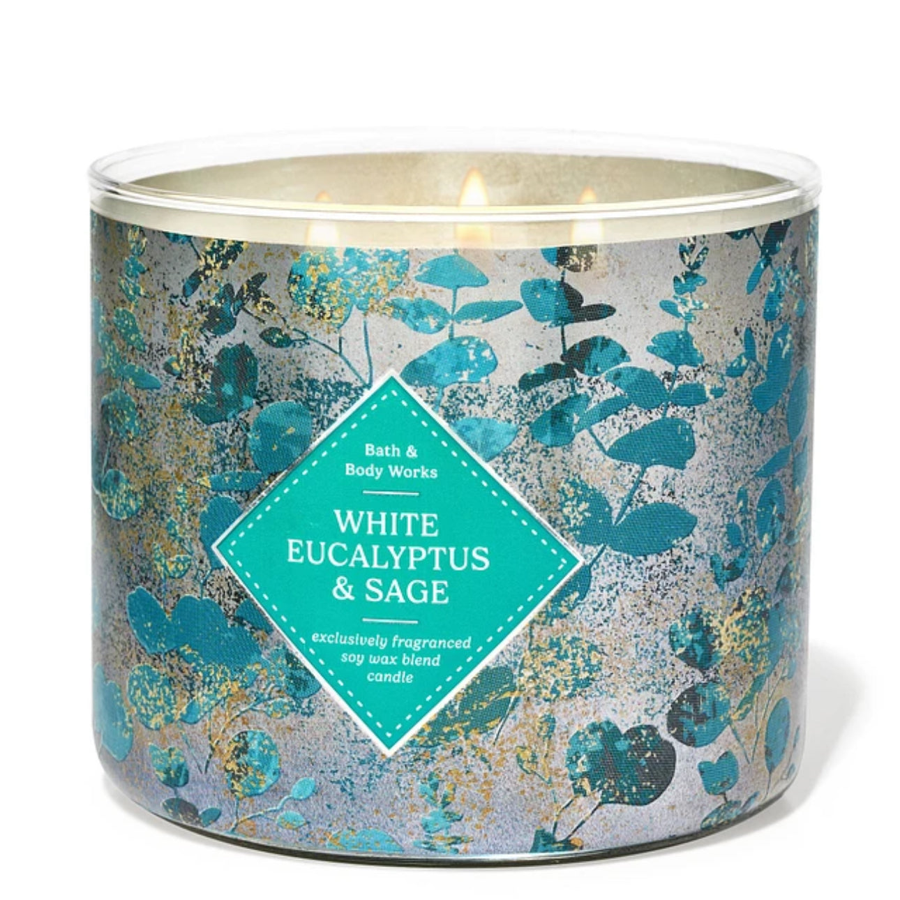 Bath and body works White eucalyptus & Sage vela 3 mechas