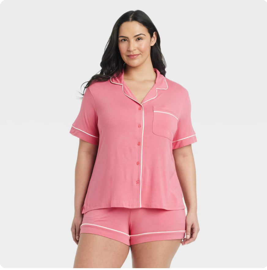 Pijama Color Fresa de Short