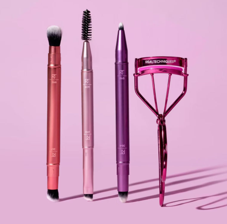 Real Techniques Double Time Brush + Lash Set - 4ct