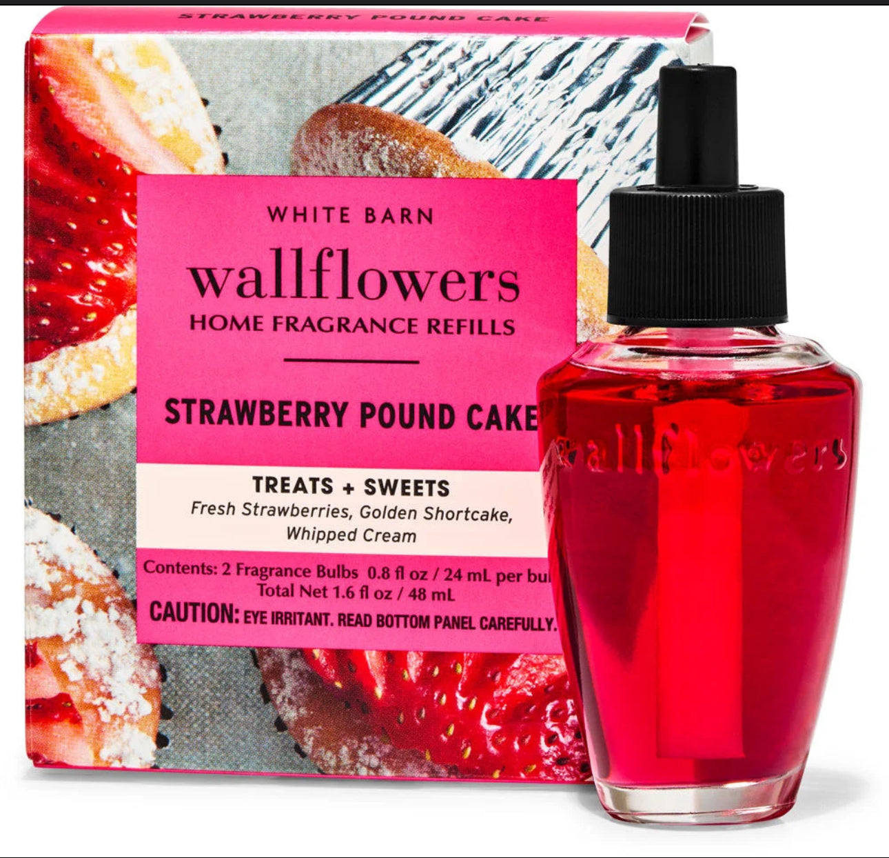 Refil de aroma de pared Strawberry Pound Cake 2pk