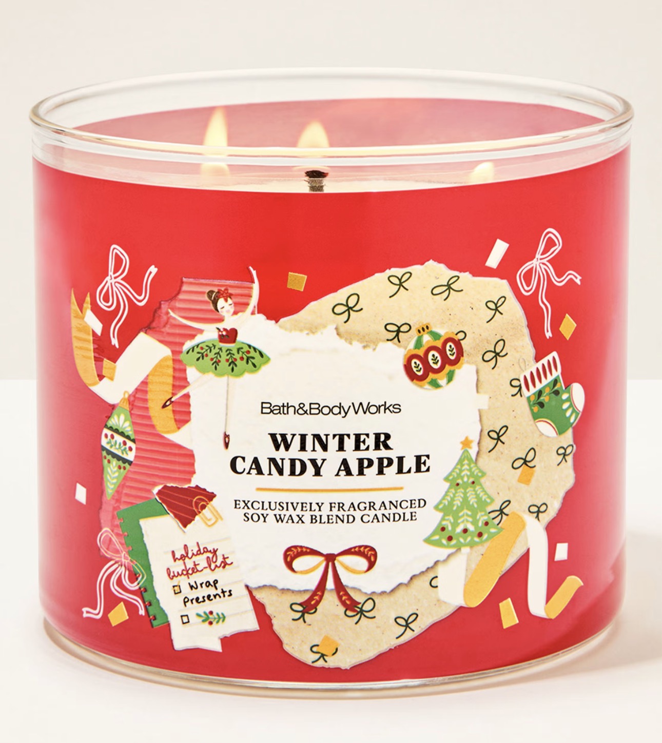 Vela de 3 Mecha Winter Candy Apple