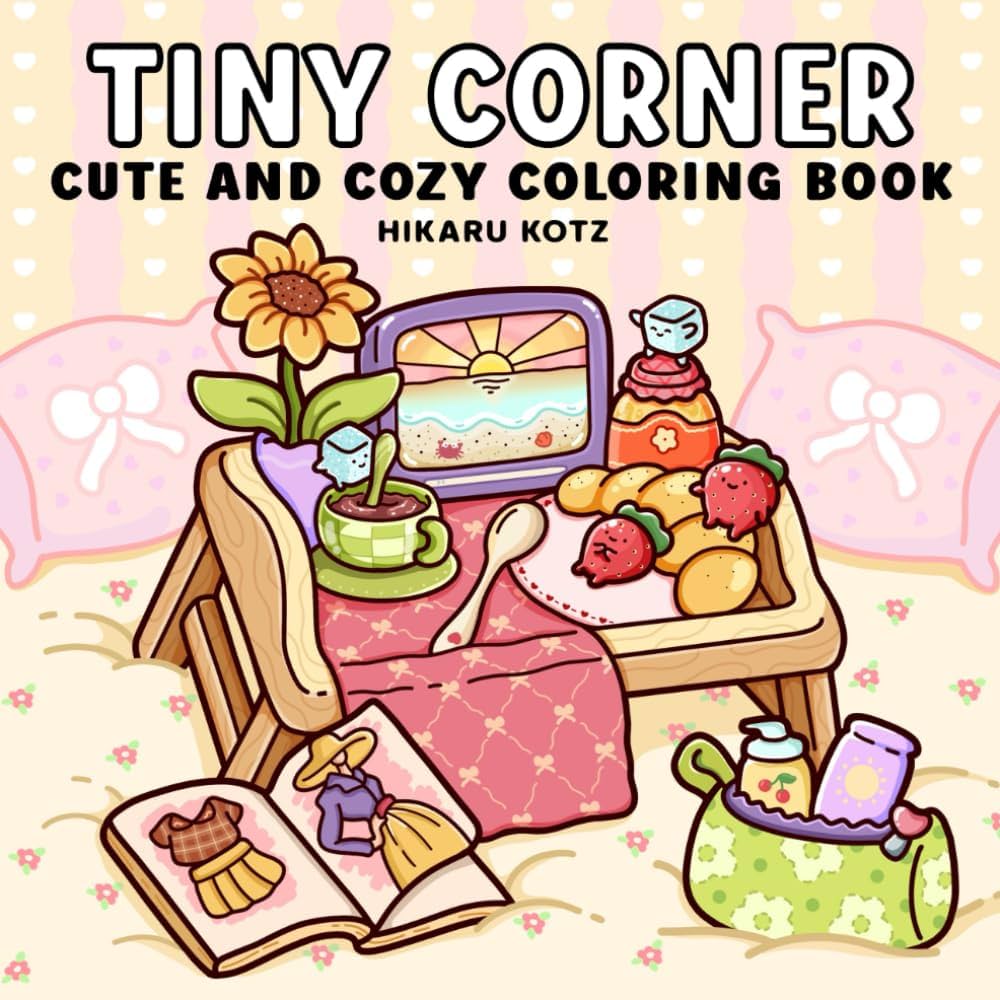 Tiny Corner cute and cozy coloring book