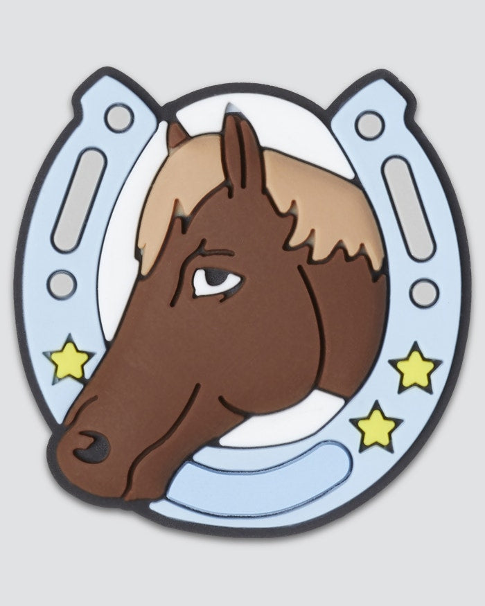 Jibbitz para crocs herradura y cara de caballo