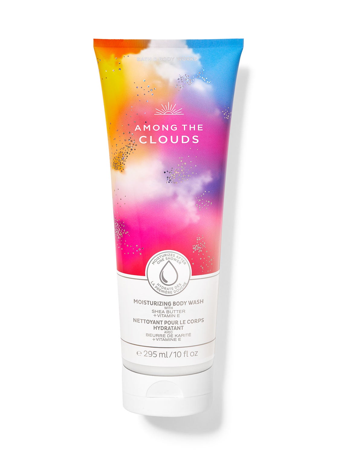 Body wash bath and body among the clouds