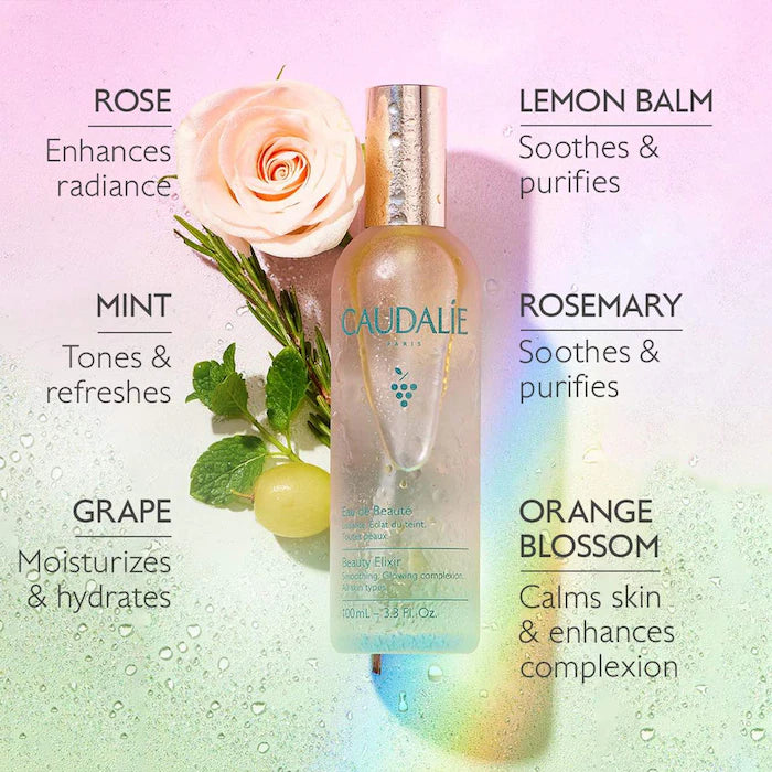 Caudalie
Mini Beauty Elixir Prep, Set, Glow Face Mist