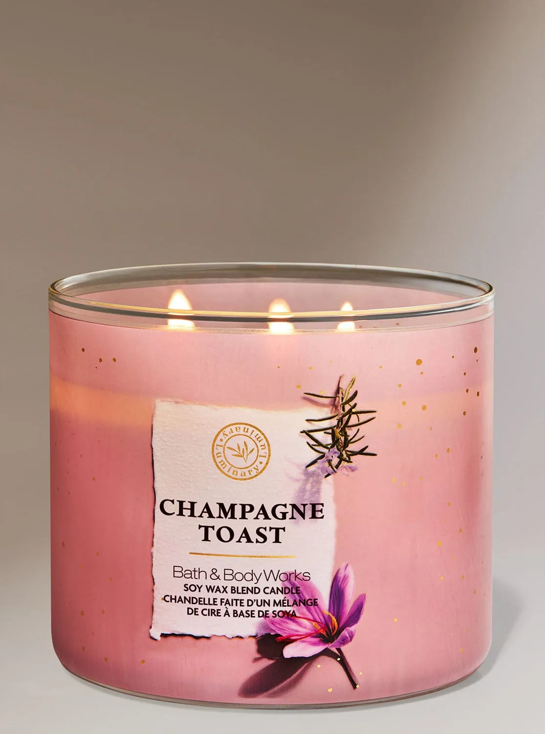 ✨Bath&BodyWorks Champagne Toast Vela 3 Mechas✨