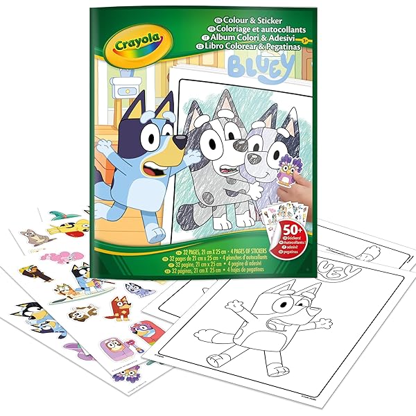 Crayola Bluey Color & Sticker Book